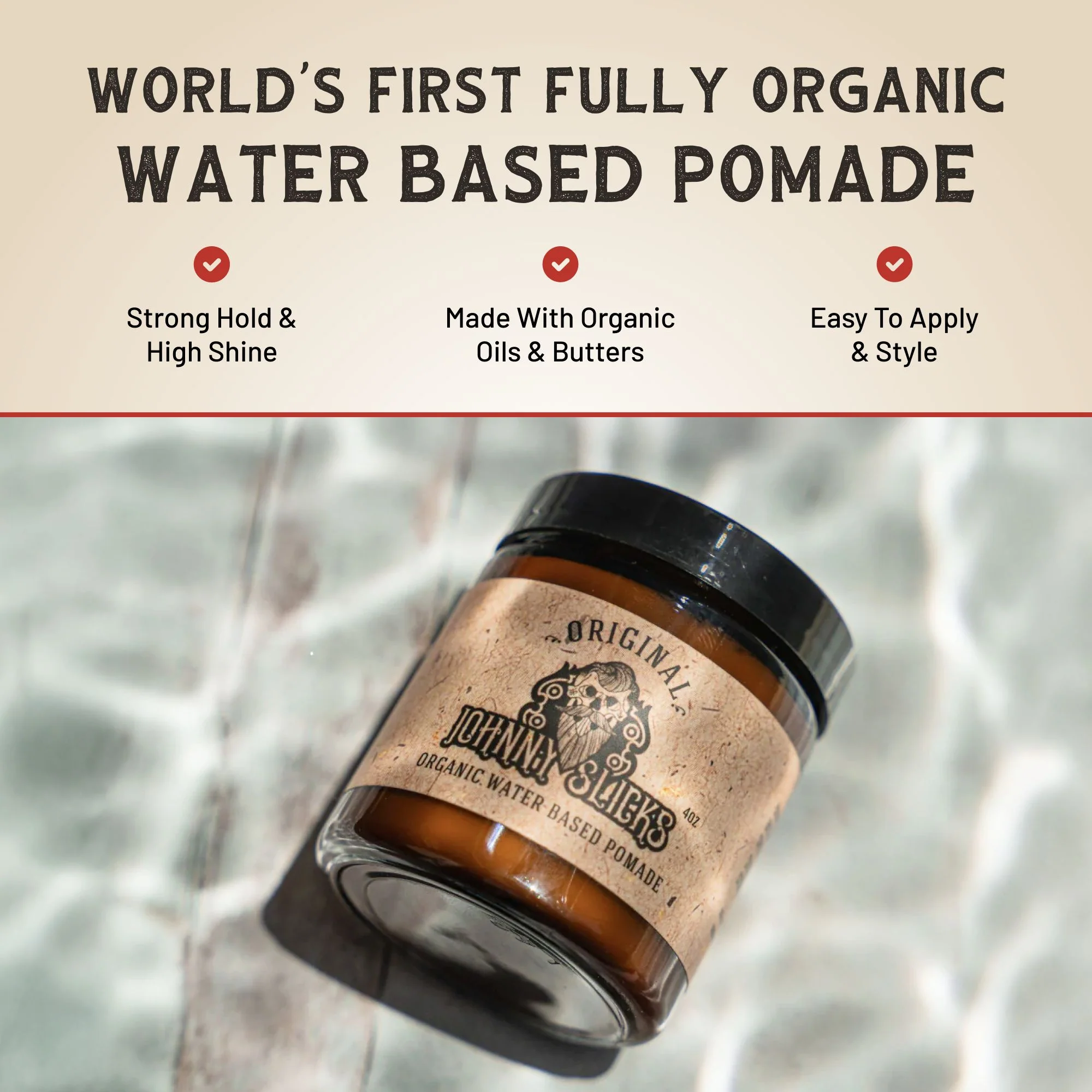 Organic Water Based Pomade - Image 8